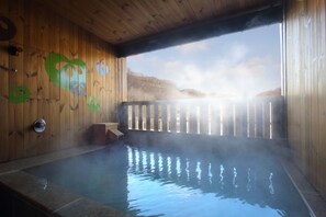 Suite Room with Private Open Air Bath, Non Smoking 【Breakfast Buffet+Kaiseki Dinner】(No Single Use) | Bathroom | Free toiletries, hair dryer, slippers, towels