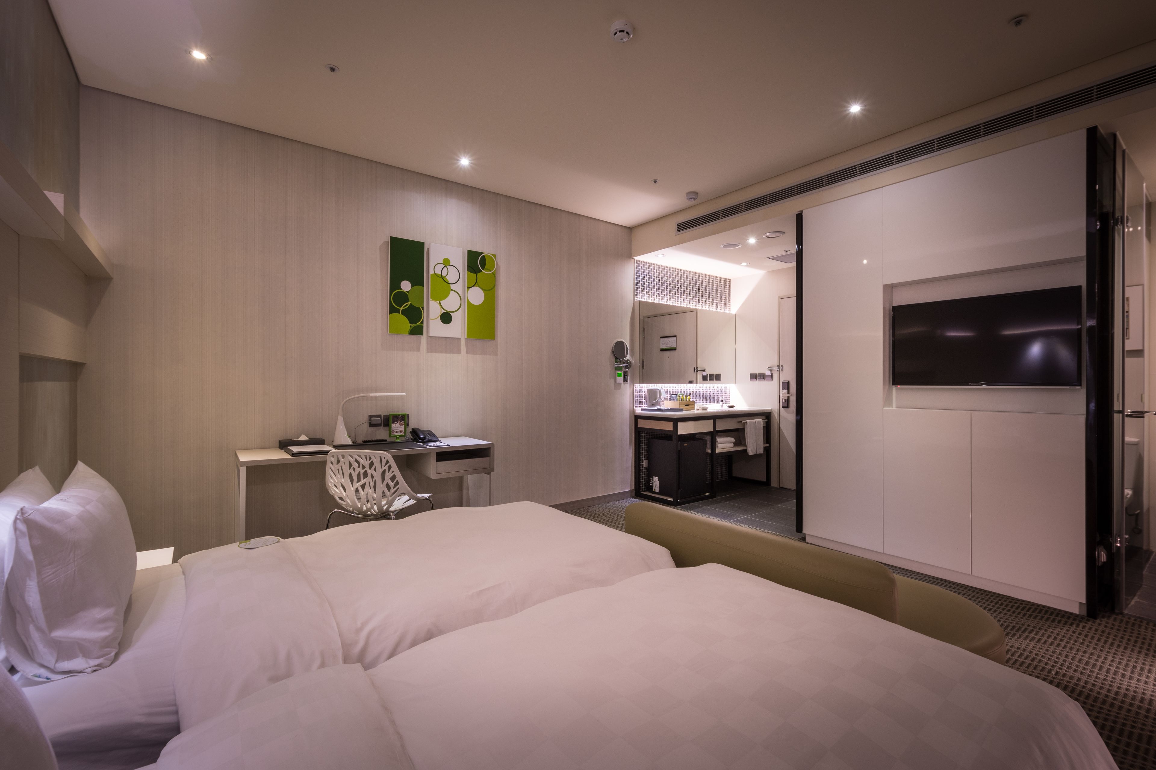 vogue twin room (no window) | premium bedding, down duvets, minibar, in-room safe