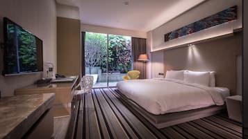 Habitación doble superior, 1 cama Queen size | Ropa de cama de alta calidad, edredón y minibar