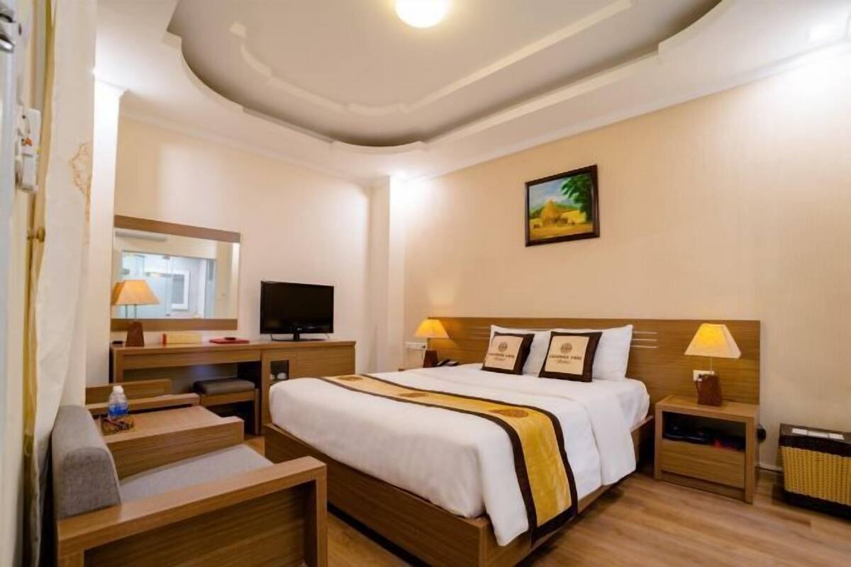 1 phòng ngủ, bộ đồ giường cao cấp, chăn bông 