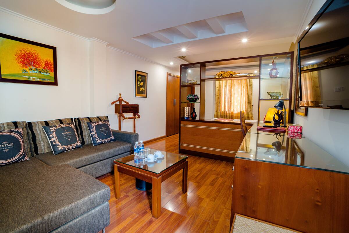 Phòng (VIP) | 1 phòng ngủ, bộ đồ giường cao cấp, chăn bông 