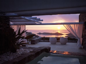 Exclusive Suite, Sea View (Mini Pool) | Terrace/patio - Aigis Suites (Kea)