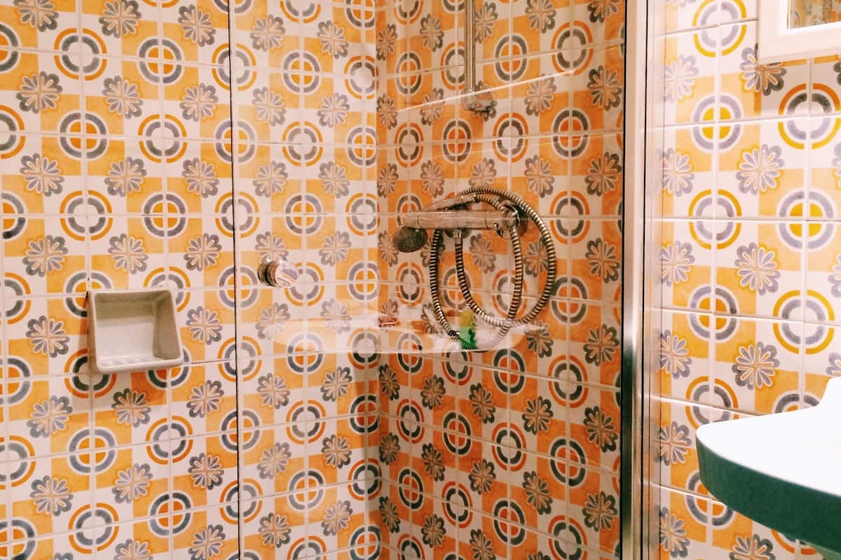 double room | bathroom shower