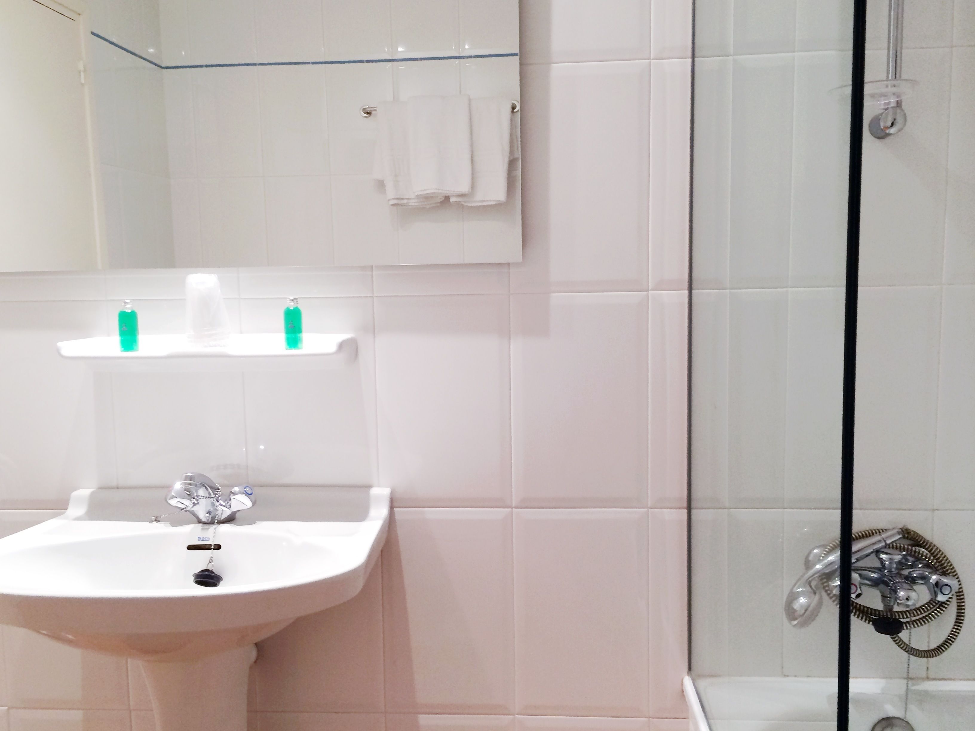 family room | bathroom | free toiletries, hair dryer, bidet, towels