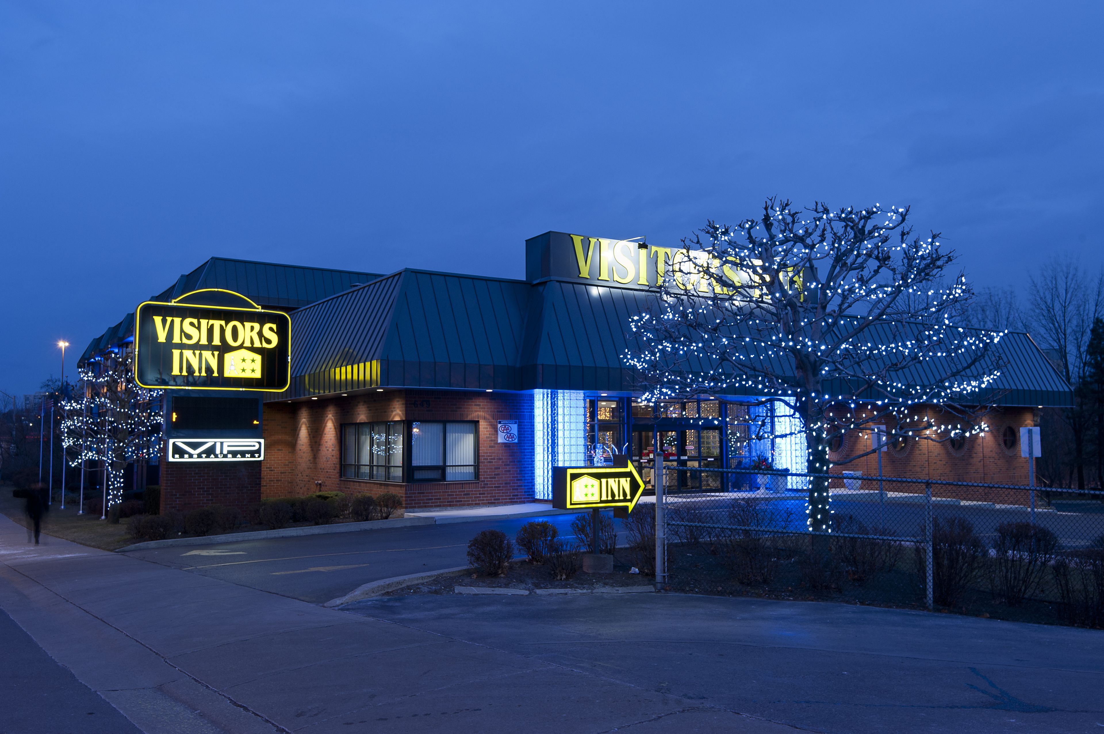 Façade de l’hébergement - soirée/nuit