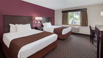 Room, 2 Queen Beds, Non Smoking | Desk, blackout drapes, soundproofing, iron/ironing board