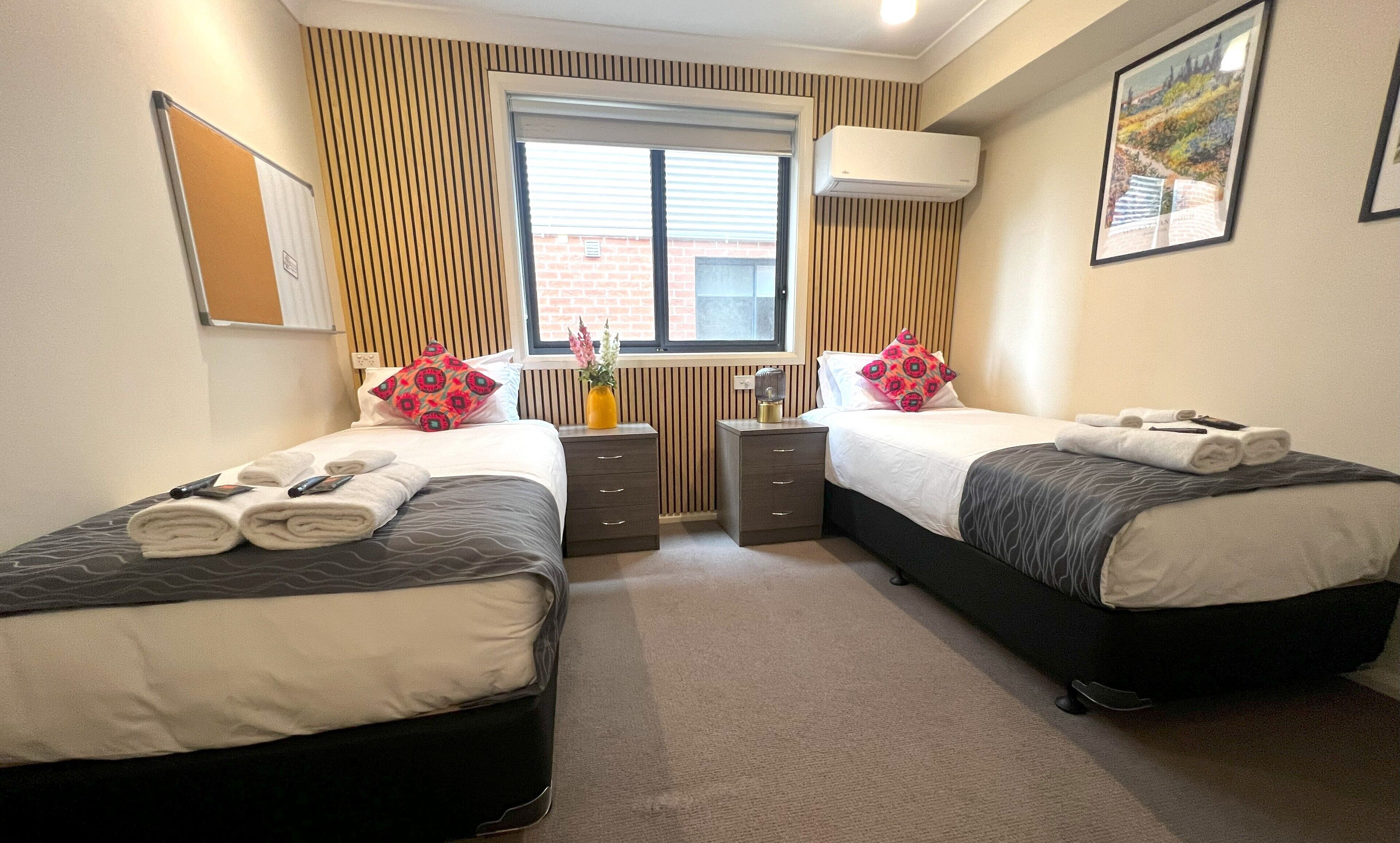 pillow-top beds, individually decorated, individually furnished