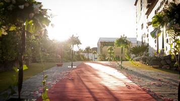 Outdoor banquet area