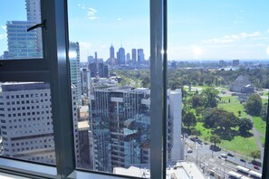 Two Bedroom Two Bathroom Apartment | View from room - Apartments Melbourne Domain – St Kilda Road (South Melbourne)