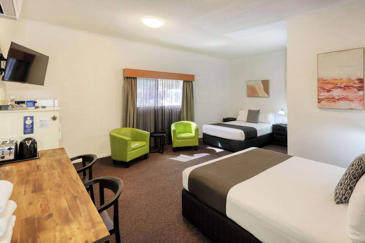 Deluxe Room, 2 Queen Beds, Accessible, Refrigerator & Microwave | 1 bedroom, premium bedding, individually decorated
