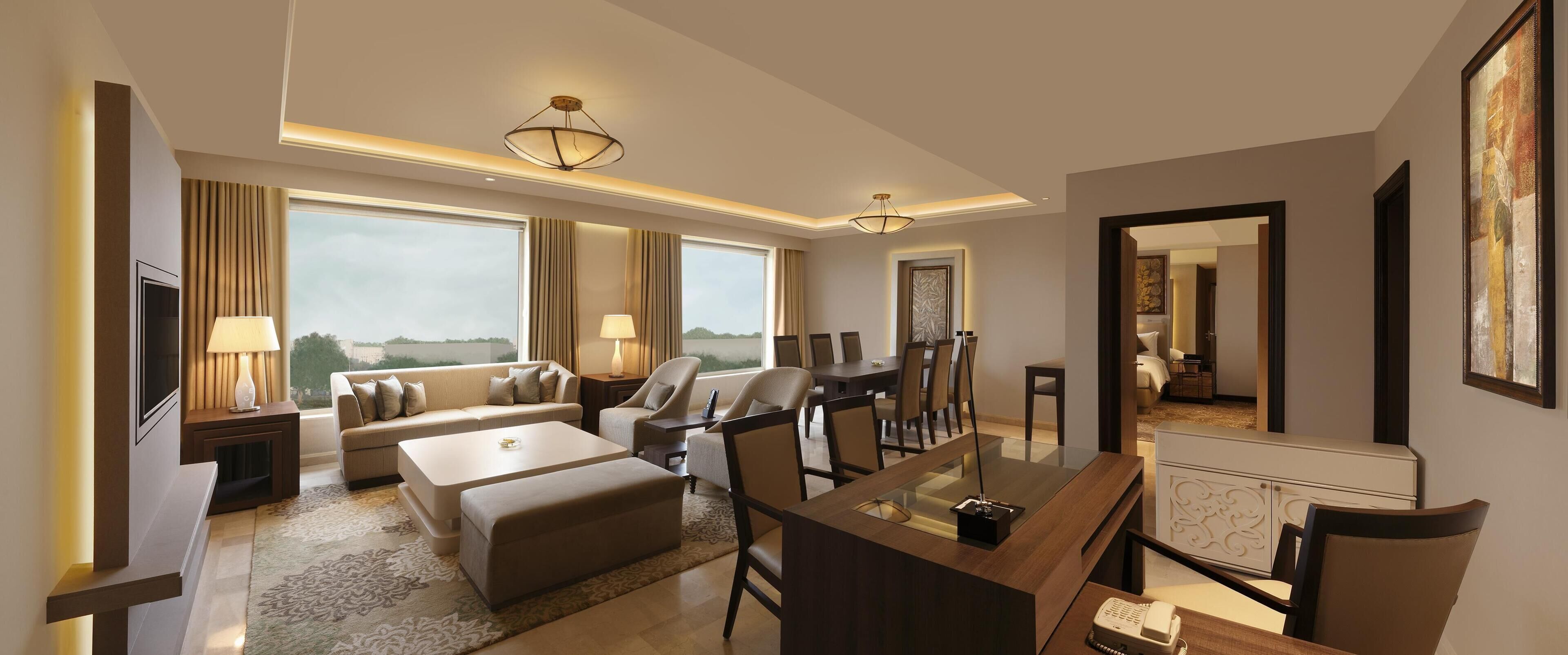 Presidential Suite, 1 King Bed | Premium bedding, minibar, in-room safe, desk