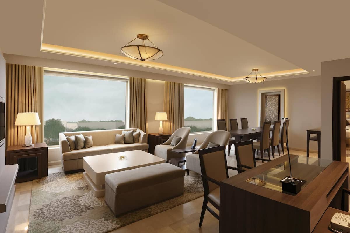 Presidential Suite, 1 King Bed | Premium bedding, minibar, in-room safe, desk