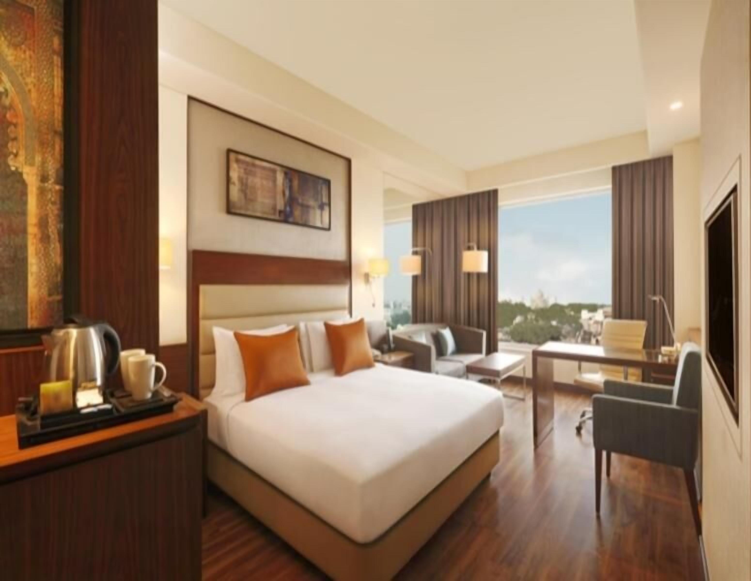 Ropa de cama de alta calidad y minibar 
