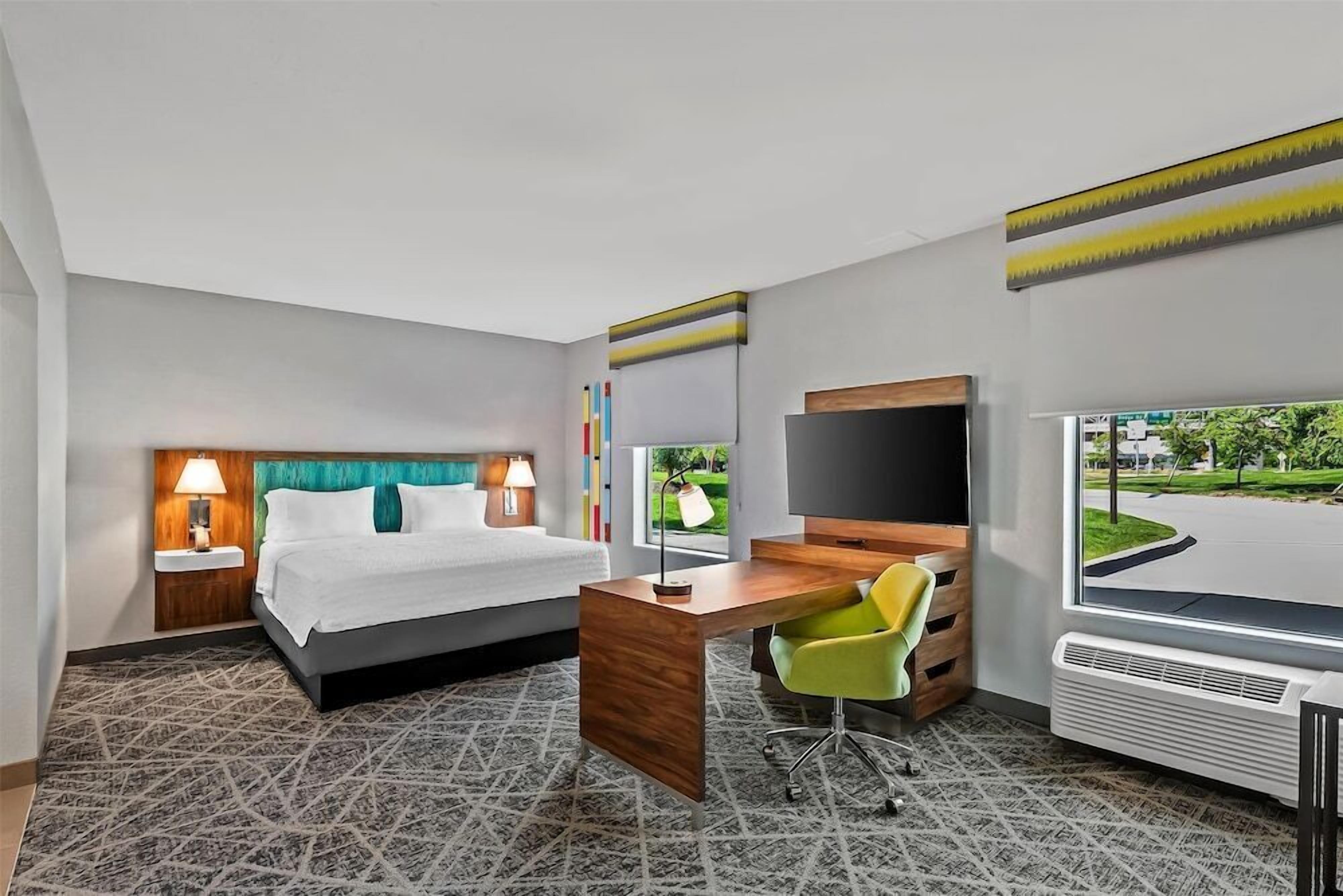 In-room safe, desk, blackout curtains, iron/ironing board