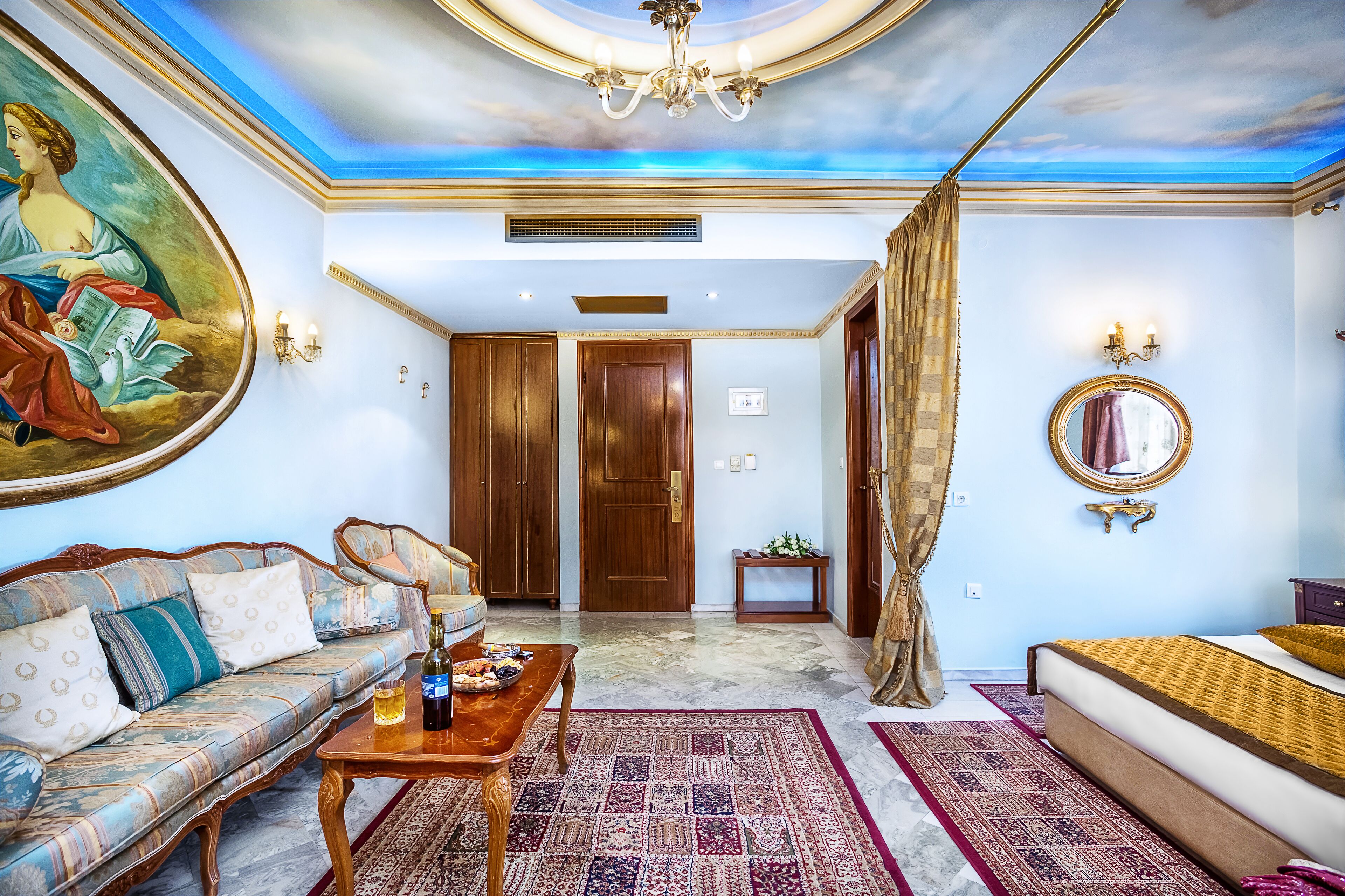 junior suite, city view (harmony) | living area | 26-inch led tv with satellite channels, tv