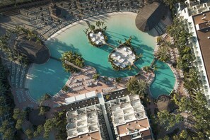 5 outdoor pools, pool umbrellas, sun loungers - Hotel Tabaiba Princess- All Inclusive (San Bartolomé de Tirajana)