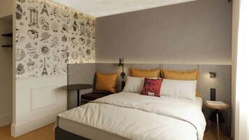 Verduisterende gordijnen, een strijkplank/strijkijzer, gratis wifi