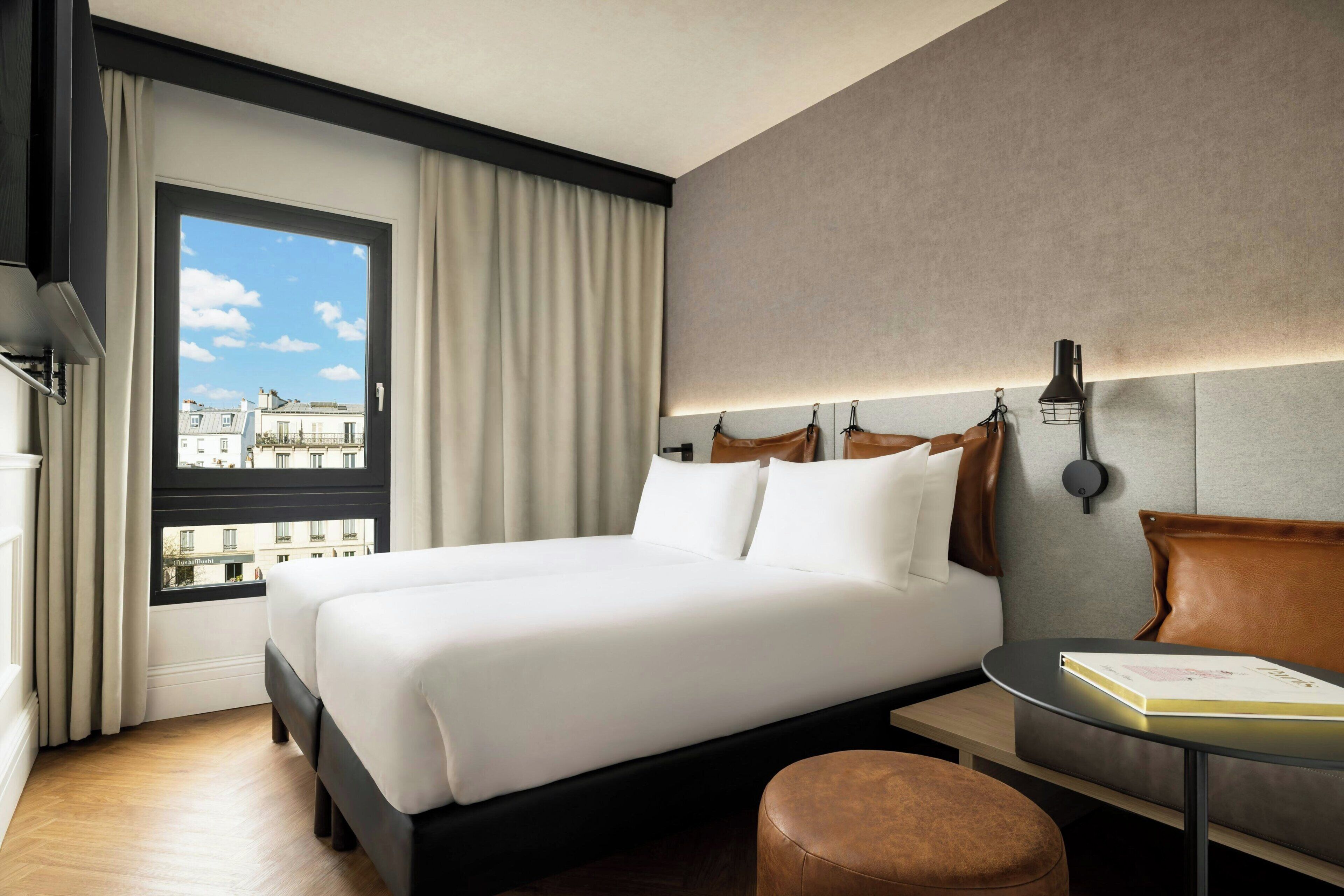 Queen & Twin Connect Room | Cortinas blackout, ferros/tábuas de passar roupa, Wi-Fi de cortesia