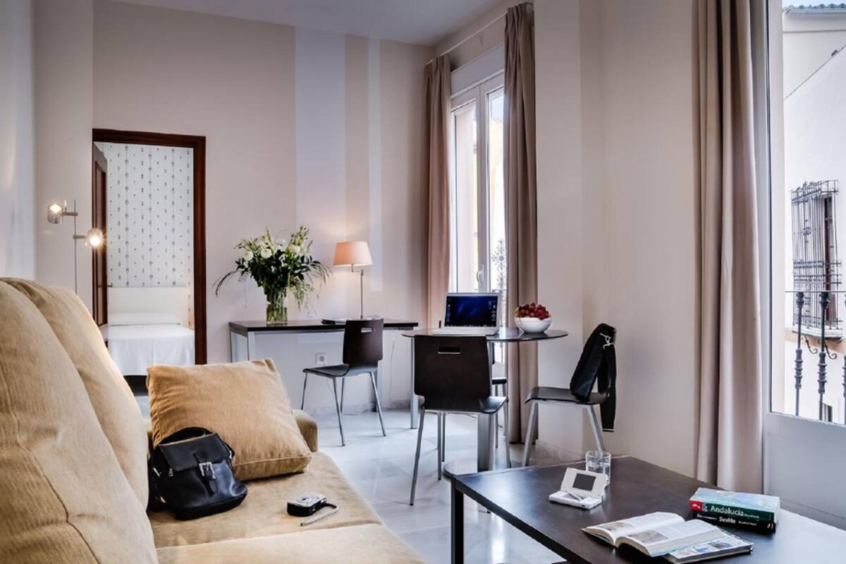 Apartment, 1 Bedroom | Living room | TV