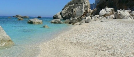 Private beach nearby, sun loungers, beach umbrellas, beach bar