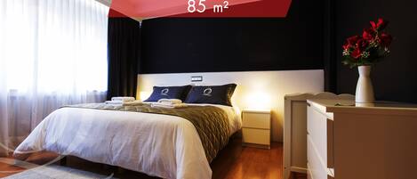 Executive-huoneisto, 2 makuuhuonetta | 2 makuuhuonetta, yksilöllisesti sisustettu, yksilöllisesti kalustettu