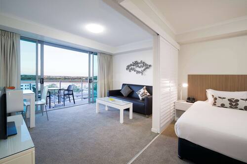 Laptop workspace, free WiFi, bed sheets, wheelchair access