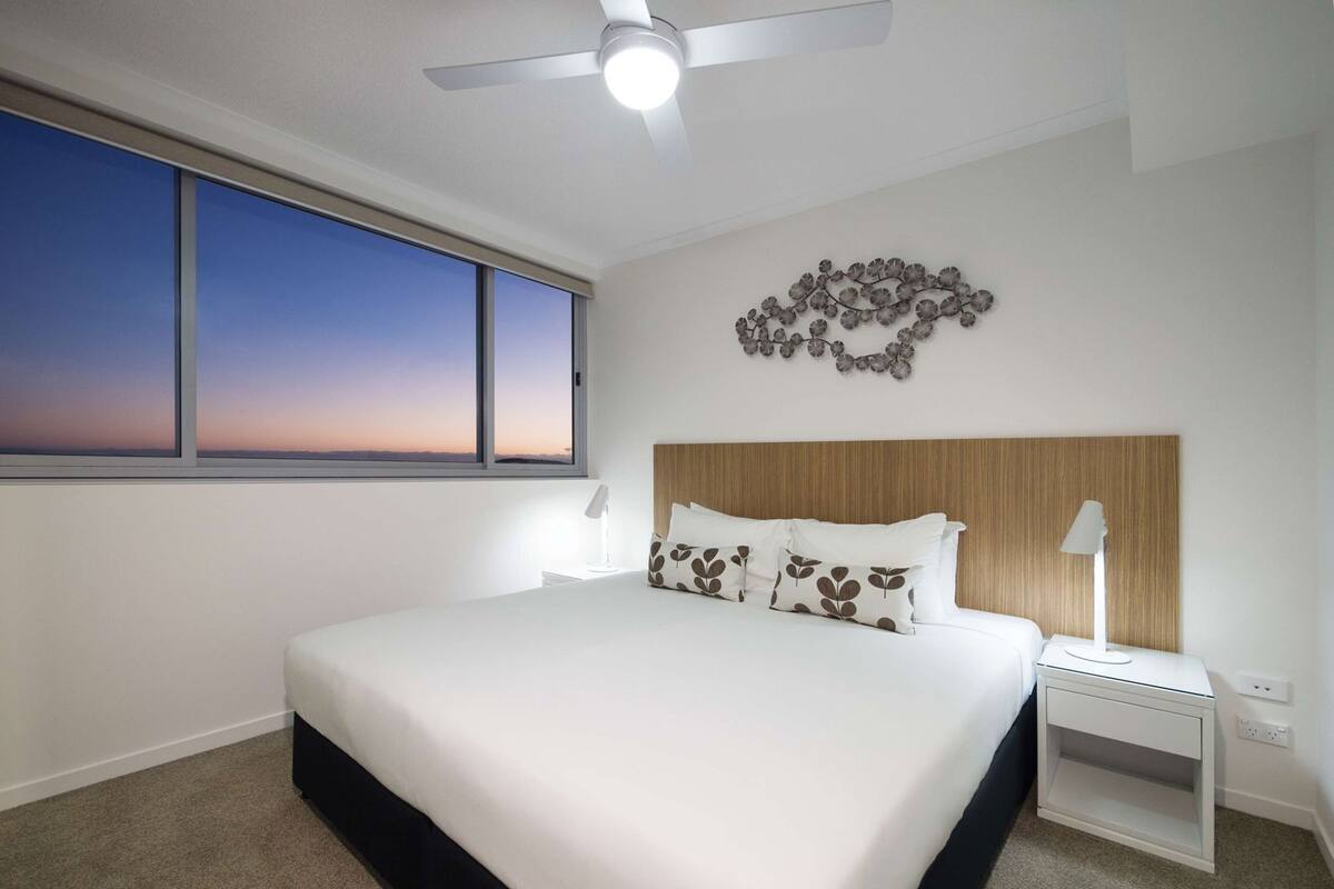 Laptop workspace, free WiFi, bed sheets, wheelchair access
