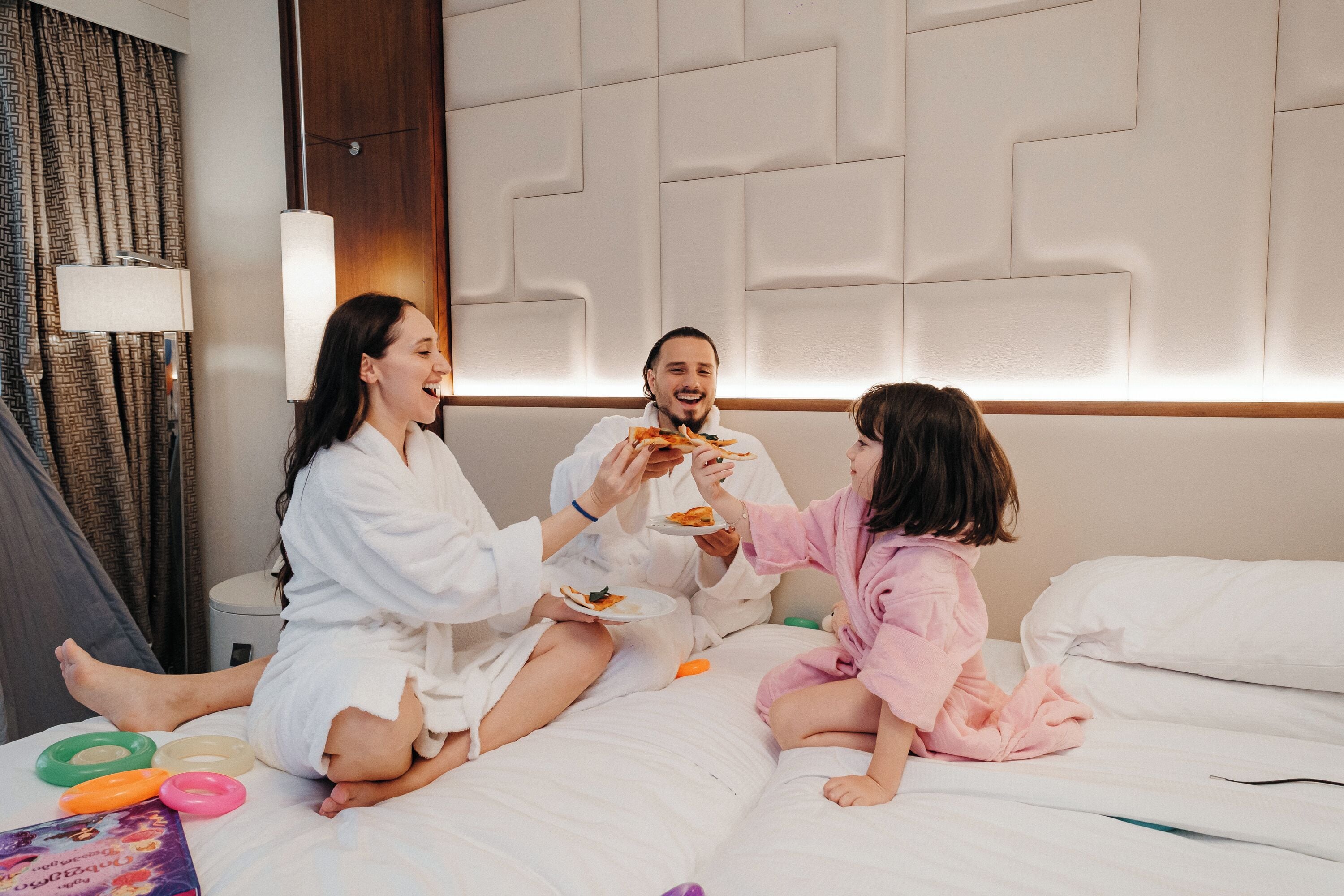 Family Room, 1 King Bed, Connecting Rooms | In-room safe, soundproofing, iron/ironing board, free cribs/infant beds