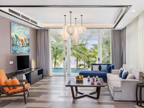 빌라, 침실 4개, 전용 수영장, 바다 정면 | 1 개의 침실, 미니바, 객실 내 금고, 책상