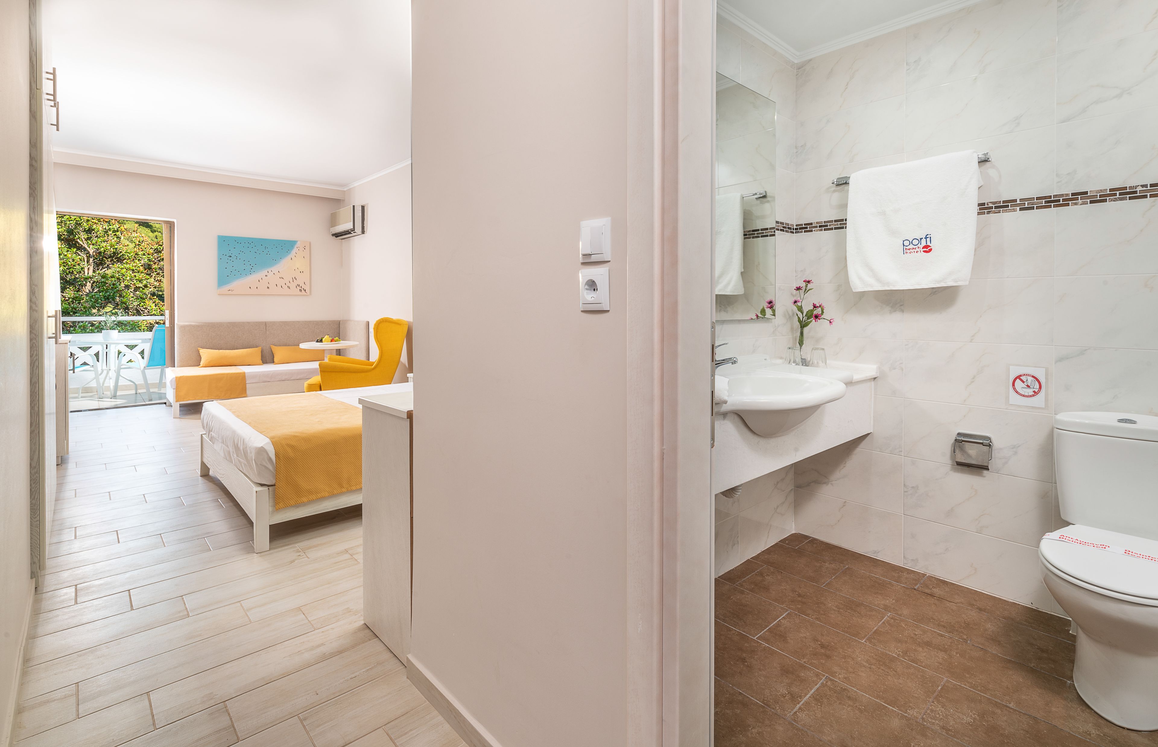 family room, 1 bedroom, pool view (superior) | free wifi, bed sheets