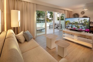 49-Zoll-Flachbildfernseher mit Satellitenempfang, Smart-TV, Tischfußball