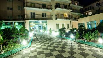 Front of property – evening/night