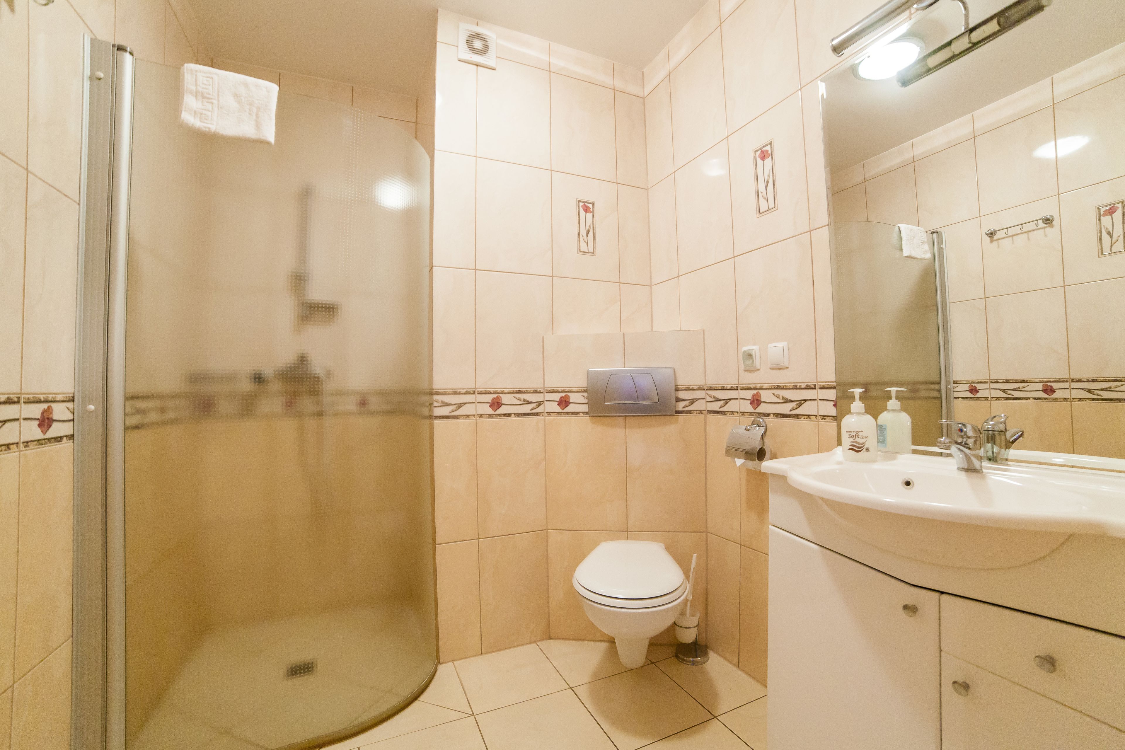double or twin room | bathroom | shower, hair dryer, dressing gowns, towels
