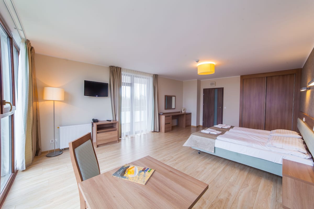 Studio | 1 slaapkamer, een bureau, een strijkplank/strijkijzer, gratis wifi