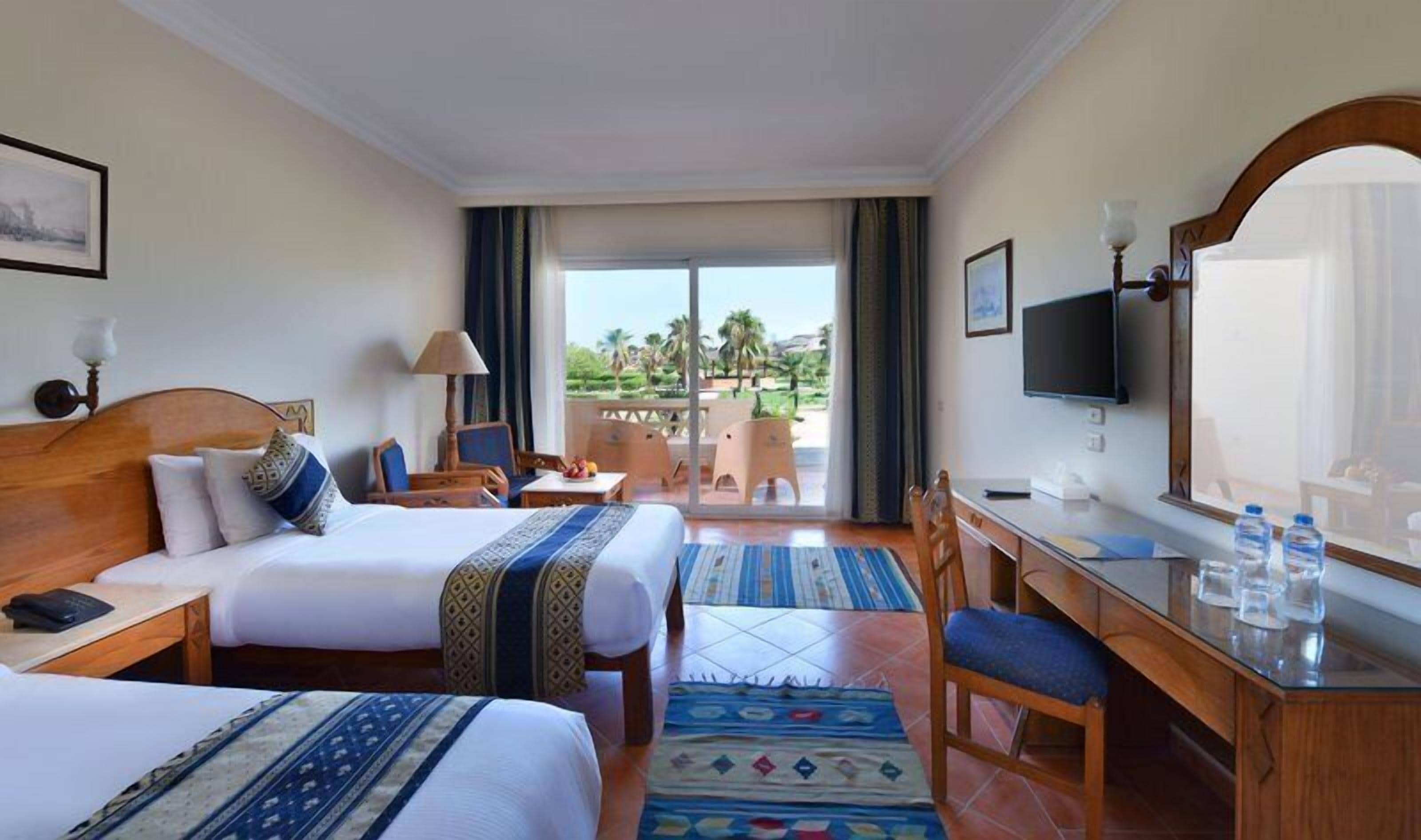 Double or Twin Room, Garden View | Minibar, in-room safe, WiFi (surcharge), bed sheets