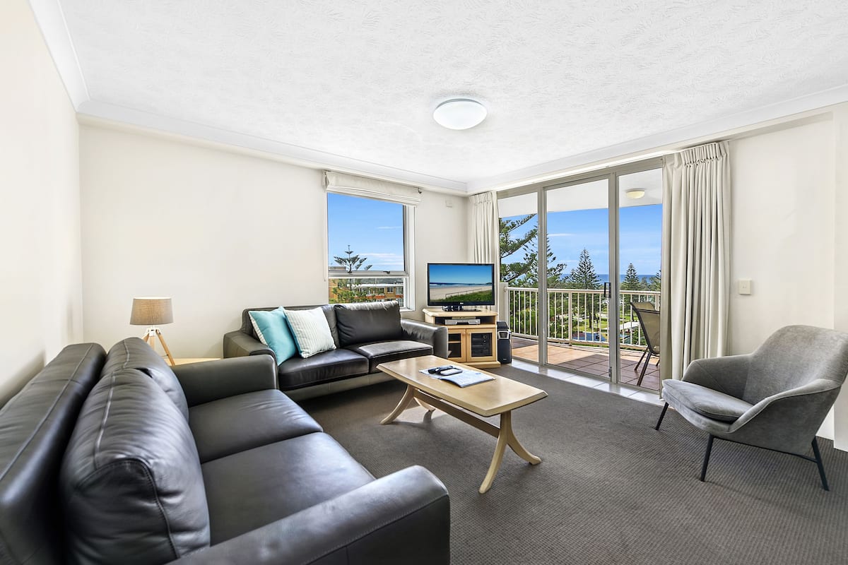 Apartment, 2 Bedrooms, Sea View | Living area | 40-inch flat-screen TV with digital channels, TV