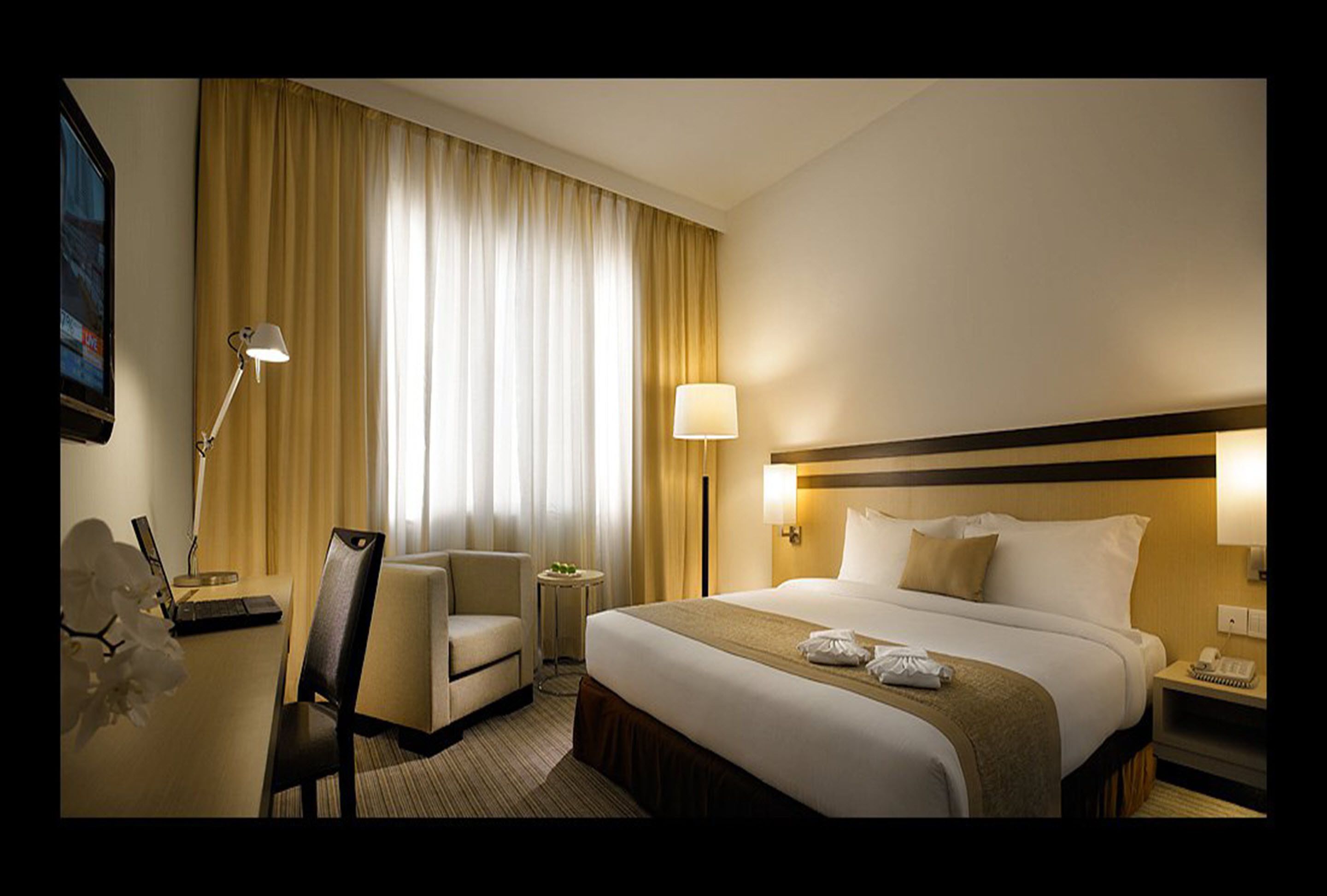 minibar, in-room safe, desk, iron/ironing board