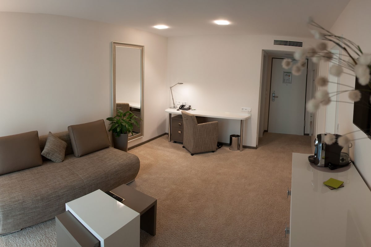 suite | living area | 102-cm led tv with satellite channels, tv