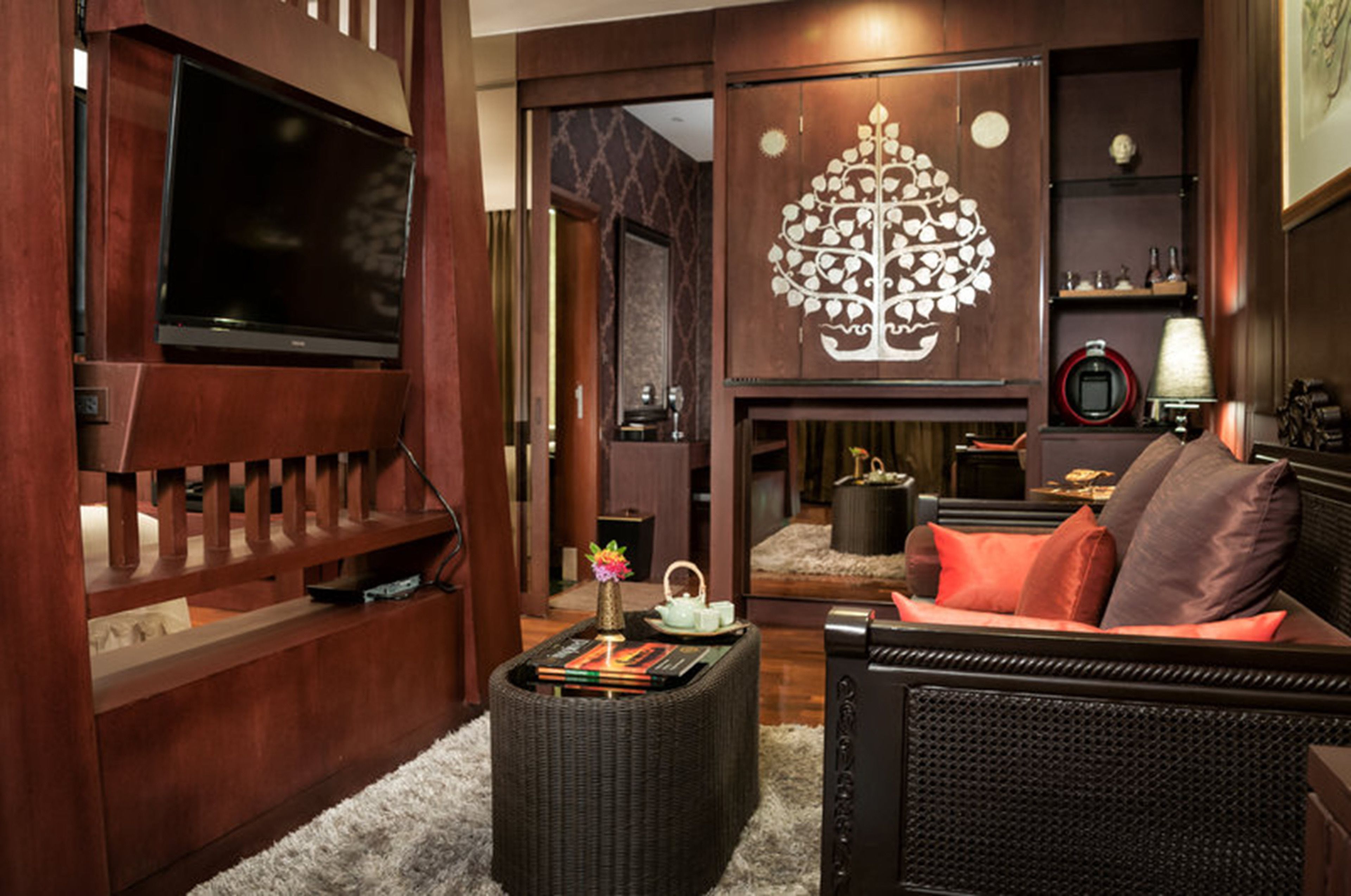 suite | living room | 40-inch led tv with digital channels, tv, ipad