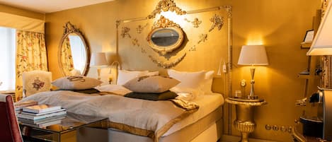 Phòng Suite, 1 phòng ngủ, bồn tắm | 1 phòng ngủ, bộ trải giường bằng vải cotton Ai Cập