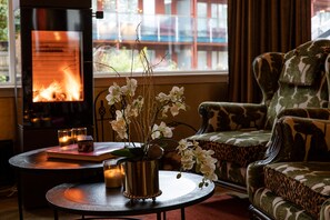 Frokost, lunsj og middag serveres