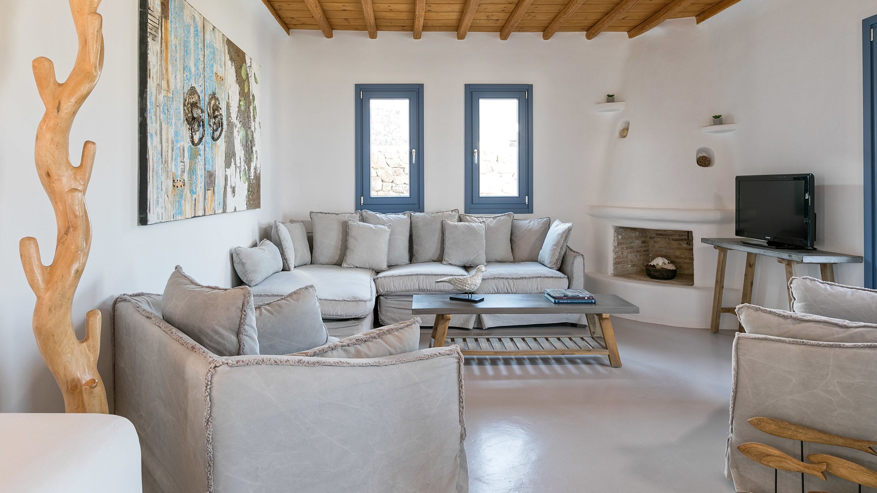 Villa, 4 Bedrooms, Private Pool, Sea View | Living room