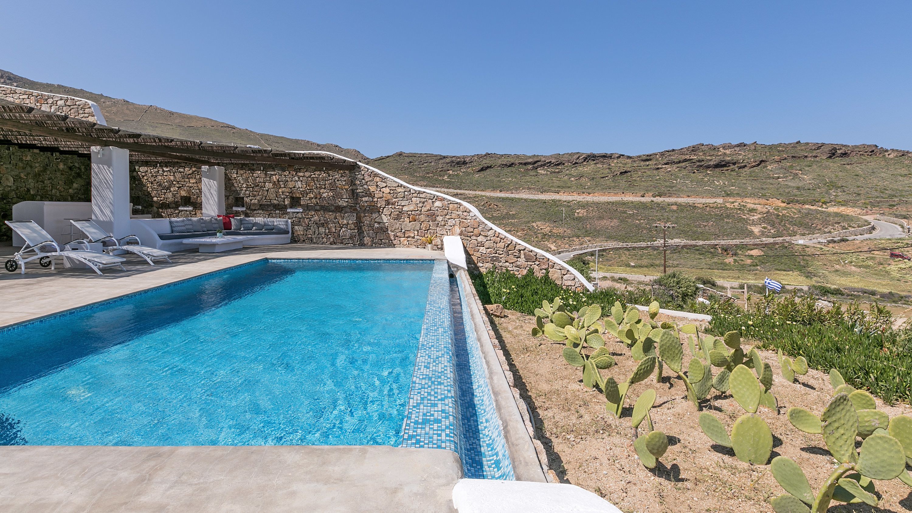 Villa, 4 chambres, piscine privée, vue mer | Terrasse/Patio