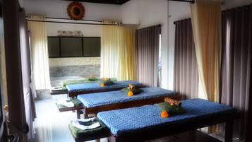 Body treatments, aromatherapy, hot stone massages, Thai massages