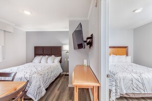 Superior Suite, 2 Queen Beds, Accessible, Courtyard View | Premium bedding, pillowtop beds, desk, blackout drapes