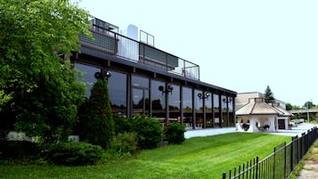 Outdoor wedding area