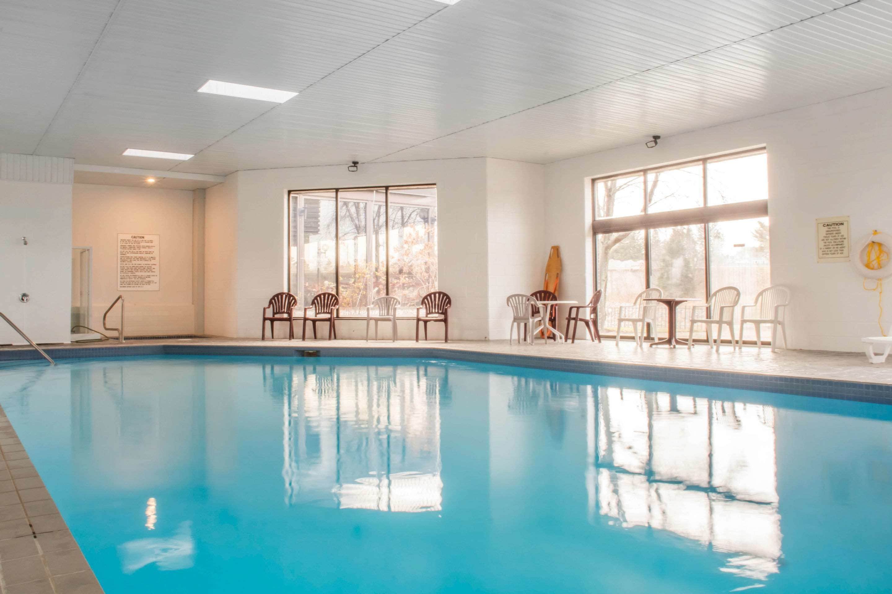 Indoor pool, open 7:00 AM to 10:00 PM, sun loungers