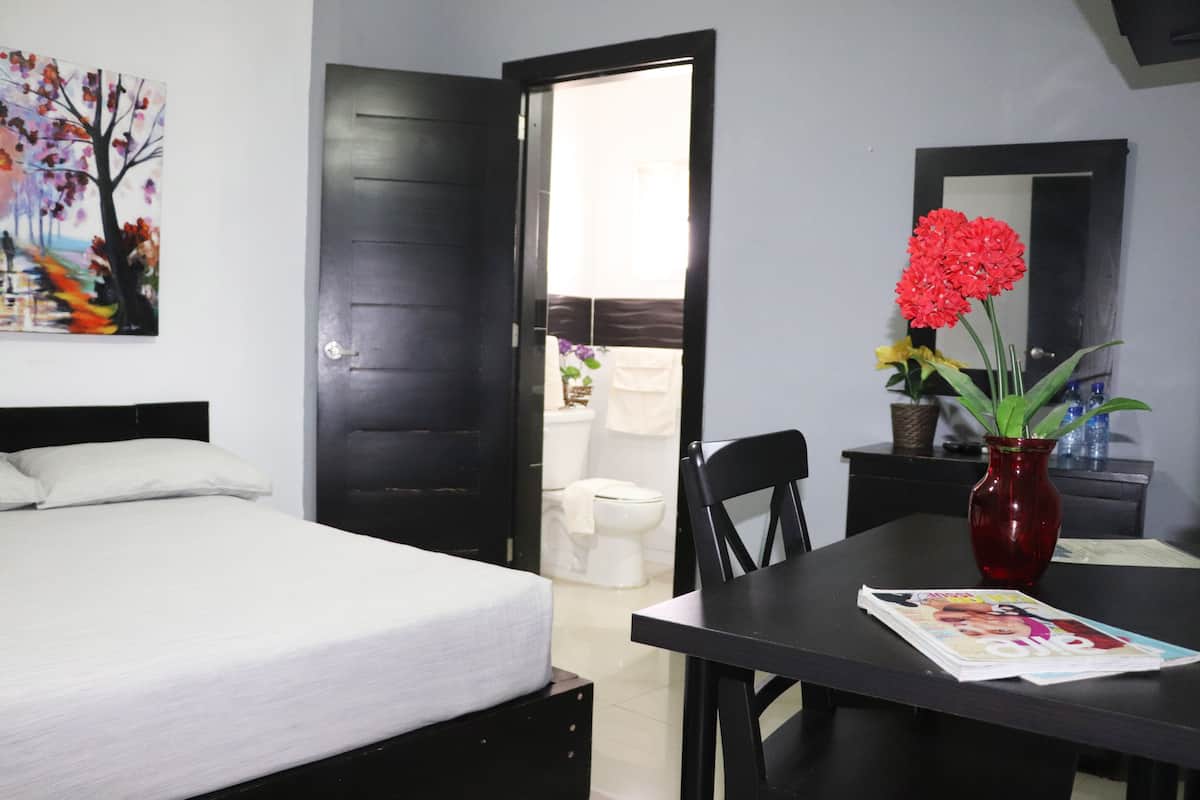 Doppia Standard, 1 letto queen | Ferro/asse da stiro, Wi-Fi gratuito, lenzuola