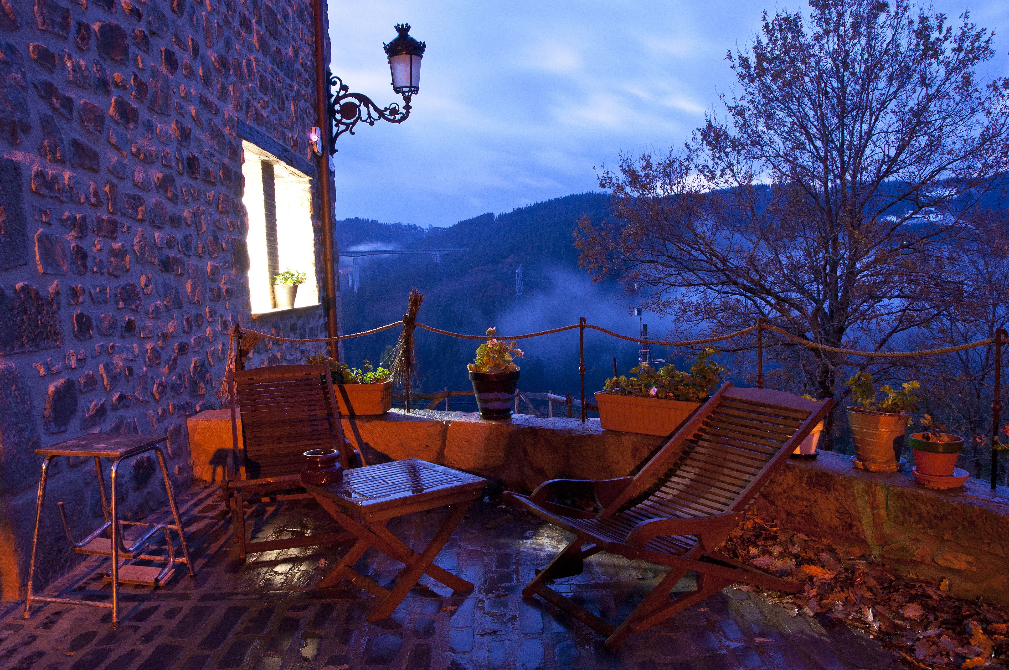 Front of property – evening/night