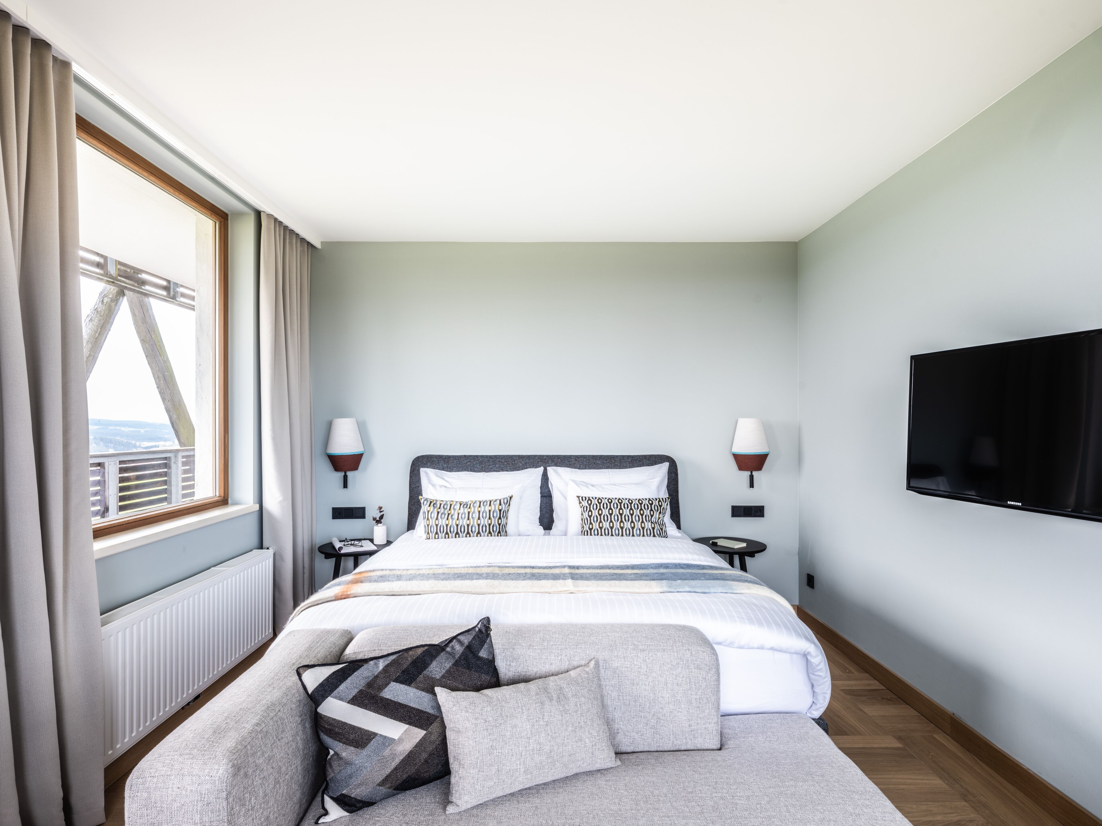 华丽客房, 阳台, 山谷景观 | 迷你吧、客房内保险箱、办公桌、笔记本电脑工作区